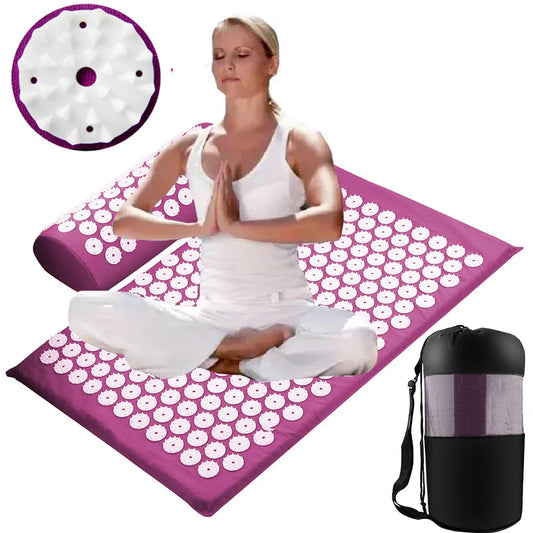 Massage Cushion Acupuncture mat for Relieve Stress Back Body Pain Spike Acupressure Massage