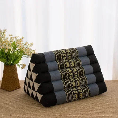 Thai kapok triangular cushion for home living room, sofa, large backrest, bay window, bedroom, waist pillow, tatami pillow