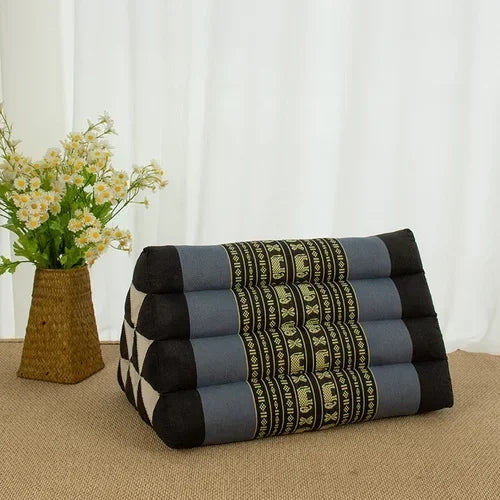 Thai kapok triangular cushion for home living room, sofa, large backrest, bay window, bedroom, waist pillow, tatami pillow