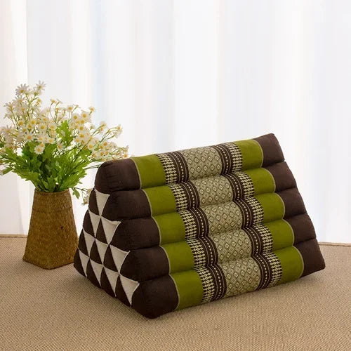 Thai kapok triangular cushion for home living room, sofa, large backrest, bay window, bedroom, waist pillow, tatami pillow