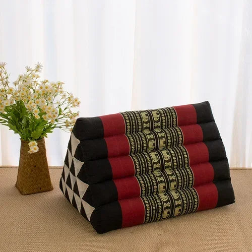 Thai kapok triangular cushion for home living room, sofa, large backrest, bay window, bedroom, waist pillow, tatami pillow