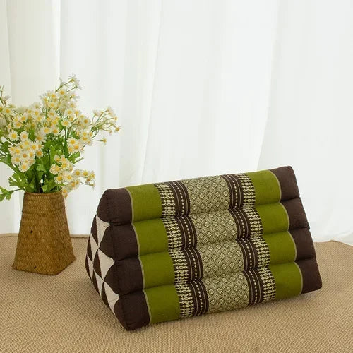 Thai kapok triangular cushion for home living room, sofa, large backrest, bay window, bedroom, waist pillow, tatami pillow