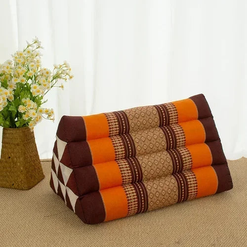 Thai kapok triangular cushion for home living room, sofa, large backrest, bay window, bedroom, waist pillow, tatami pillow