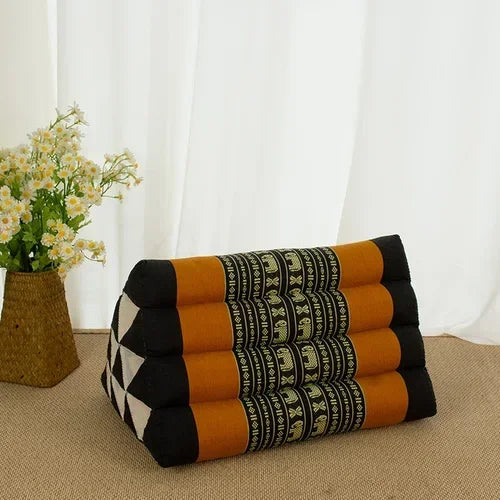 Thai kapok triangular cushion for home living room, sofa, large backrest, bay window, bedroom, waist pillow, tatami pillow