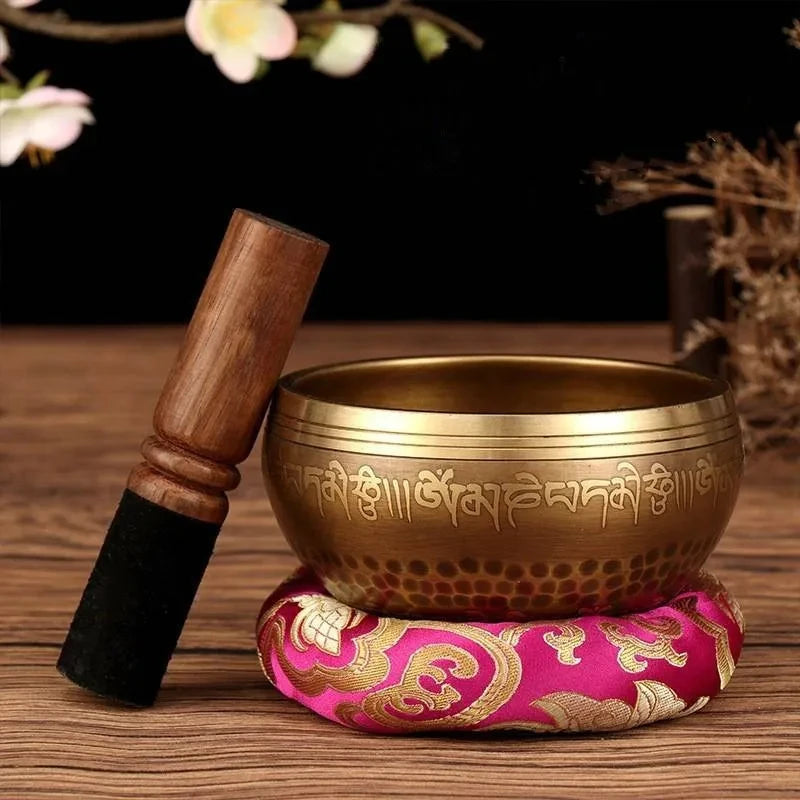 Tibetan Copper Singing Bowl Set