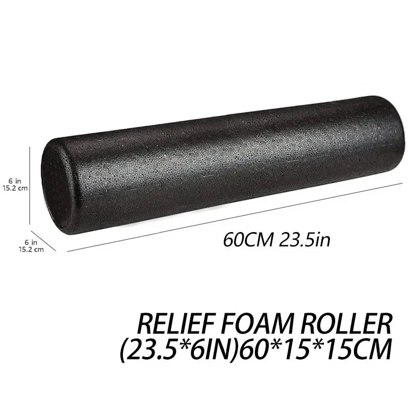 12/18/24IN Long High-Density Foam Roller for Back Pain Relief Yoga Portable Yoga for Body Building Training Deep Tissue Massage