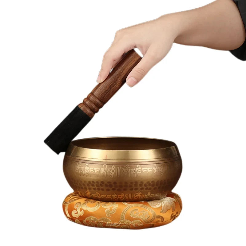 Tibetan Copper Singing Bowl Set