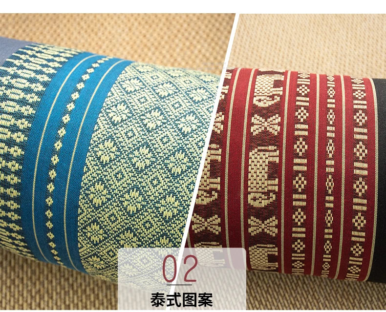 Thai Long Pillow-Household Round Pillow Living Room Sofa Armrest Bedroom Bedside Cushion Comfortable Decor